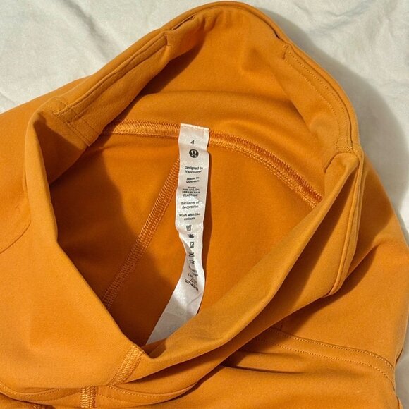 NWOT Lululemon InStill High-Rise Orange Tights 25" SmoothCover™ Yoga Leggings 4 - Picture 6 of 11
